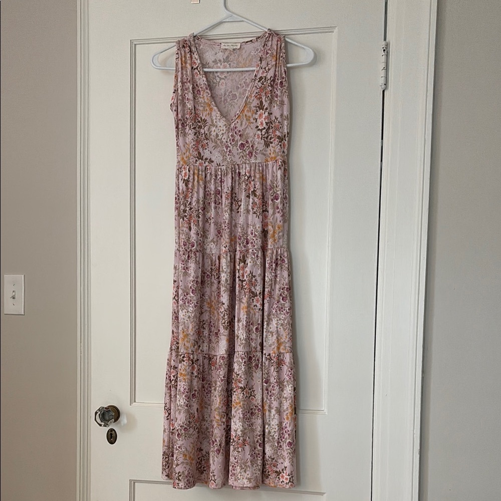Floral Sleeveless Maxi Dress
